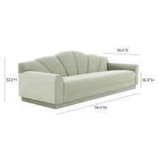 tov furniture bianca moss green velvet sofa