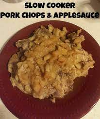 slow cooker pork chops and applesauce