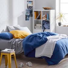 The Company Company Cotton 2 Piece White Jersey Knit Twin Duvet Cover Set