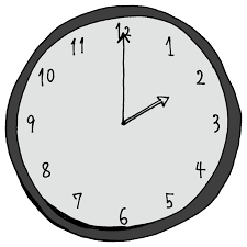 2時のアナログ時計のフリーイラスト | フリーイラスト・クラシック（フリクラ）