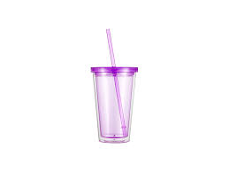 Clear Plastic Tumbler With Straw Lid