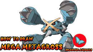 How To Draw Mega Metagross Pokemon