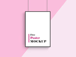 Psd file consists of smart object. Hanging Poster Mockup Free Psd 2021 Daily Mockup