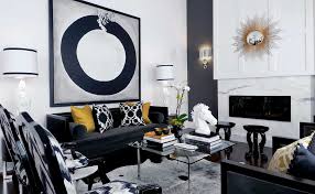 black and white modern living rooms