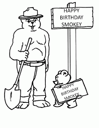 In case you don\'t find what you are looking for, use the top search. Smokey The Bear Coloring Page Coloring Home