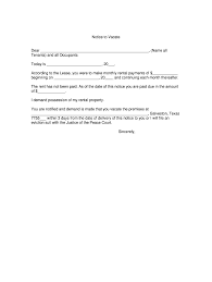 According to texas laws, either party can unilaterally terminate the agreement given certain circumstances. Notice To Vacate Form Fill Online Printable Fillable Blank Pdffiller