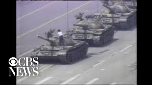 Here is a less often seen photo of tank man. 1989 Man Stops Chinese Tank During Tiananmen Square Protests Youtube