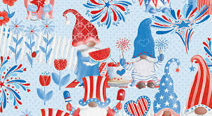 All American Gnomes Fabrics Now