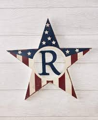 Holiday and everyday florals, containers, baskets, framed prints, dolls, lighting, bedding, wishlist products! The Lakeside Collection Americana Monogram Patriotic Hanging Wall Star Outdoor Home Decor R Buy Online In Faroe Islands At Desertcart