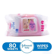 johnson s baby wipes skin care pack of 80