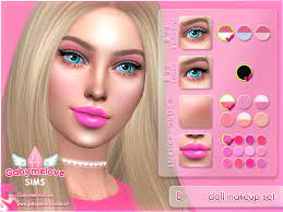 barbie doll makeup set the sims 4