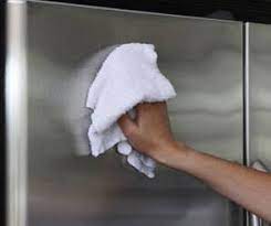 stainless steel refrigerator surface