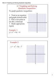Ha2 6 7 Graphing And Solving Quadratic