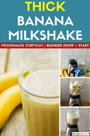 recipe this thick banana milkshake in