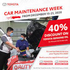 toyota announces car maintenance week