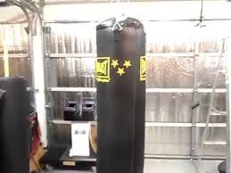 A Punching Bag In Garage Or Basement