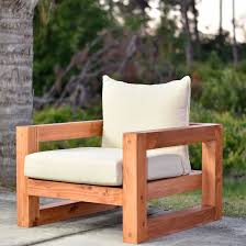 modern outdoor chair free plan diy