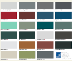 Color Chart Custom Pro Roofing