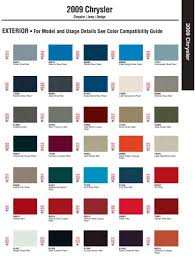Chrysler Main Paint Codes Color Charts