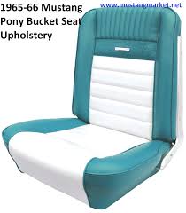 1966 mustang pony upholstery