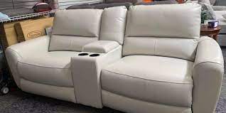danvors 3 piece leather sectional couch