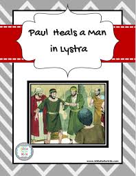 Peter heals a lame man triorama bible craft. Paul Heals A Crippled Man In Lystra Bible Fun For Kids