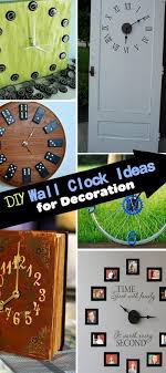 Diy Wall Clock Ideas For Decoration