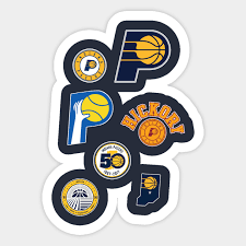 Seeking more png image null? Indiana Pacers Logo History Indiana Pacers Sticker Teepublic