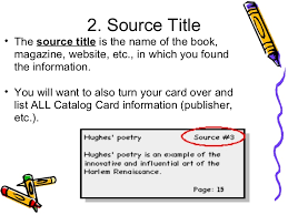   BIBLIOGRAPHY CARDS SlidePlayer