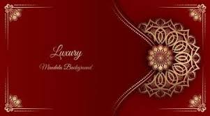 indian wedding card background vector
