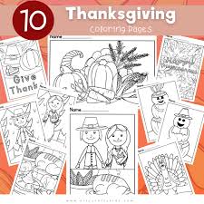 10 thanksgiving coloring pages arty