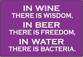 wine, beer, water, funny quotes - Dump A Day via Relatably.com