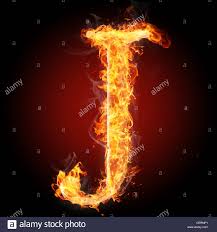 Letter J In Fire For More Words Fonts And Symbols See My