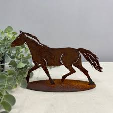 Rustic Small Horse Statue