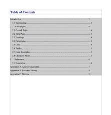 20 Table Of Contents Templates And Examples Template Lab