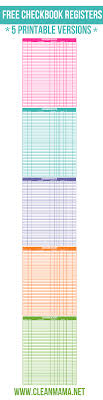 Printable Check Register Wallet Size Download Them Or Print