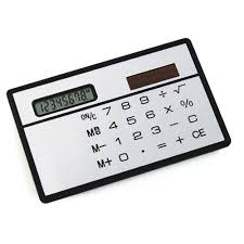 Us 1 2 Bsbl New White Solar Powered Calculator Credit Card Sized Slimline Travel Outdoor In Calculators From Computer Office On Aliexpress Com