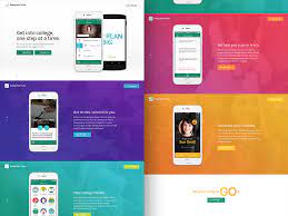 Website / mobile app landing page ui. App Landing Page Ui Inspiration Via Muzli By Muzli Muzli Design Inspiration