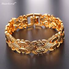 Us 6 99 50 Off 2017 New Brand Design Bracelet With 17 Mm Width Fashion Gold Silver Color Bracelet 21 Cm For Women Men Gift Jewelry H2490 In Chain
