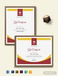 gift certificate template word 9