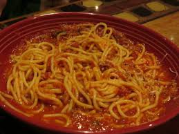 spaghetti with meat sauce picture of