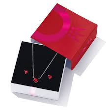 pandora red heart jewelry gift set red