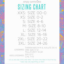 Lularoe Size Chart For Reference