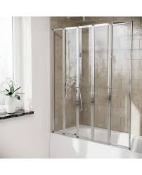 Parga 5 Fold Folding Bath Shower Glass