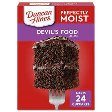 Duncan Hines Perfectly Moist Devil S Food Cake Mix gambar png