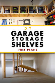 How To Build Diy Garage Storage Shelves