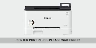 how to fix printer port in use error
