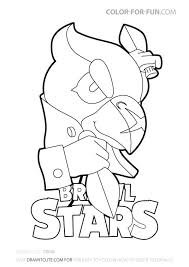 Brawl stars is a mobile game developed by supercell in 2018. Crow Brawl Stars Coloring Page Color For Fun Star Coloring Pages Coloring Pages Cool Coloring Pages