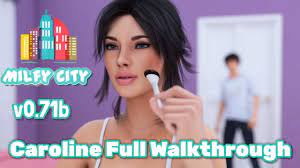 Milfy City v0.71b Caroline Full Walkthrough - YouTube