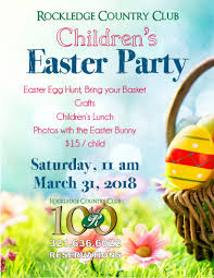 Childrens Easter Party Rockledge Country Club